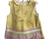 Little Bitty 6-9 month Yellow Embroidered Dress - $6.52