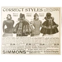 Jackets Simmons Clothing Chicago 1897 Advertisement Victorian Fashion AD... - $19.99