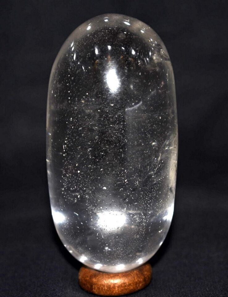 Sphatik Shivlinga / Sphatik Shivalingam - 156 gms - Lab Certified - $98.01