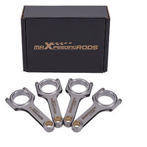 H-Beam Connecting Rods Conrod + ARP Bolts for Yamaha V-Max Vmax 4.882&quot; - £301.86 GBP