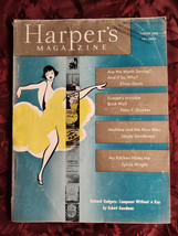 Harper&#39;s August 1953 Richard Rodgers Peter F. Drucker + - £6.83 GBP