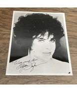 Vintage Elizabeth Taylor 8X10 Facsimile Autograph Black &amp; White Glamouro... - $147.77 MXN
