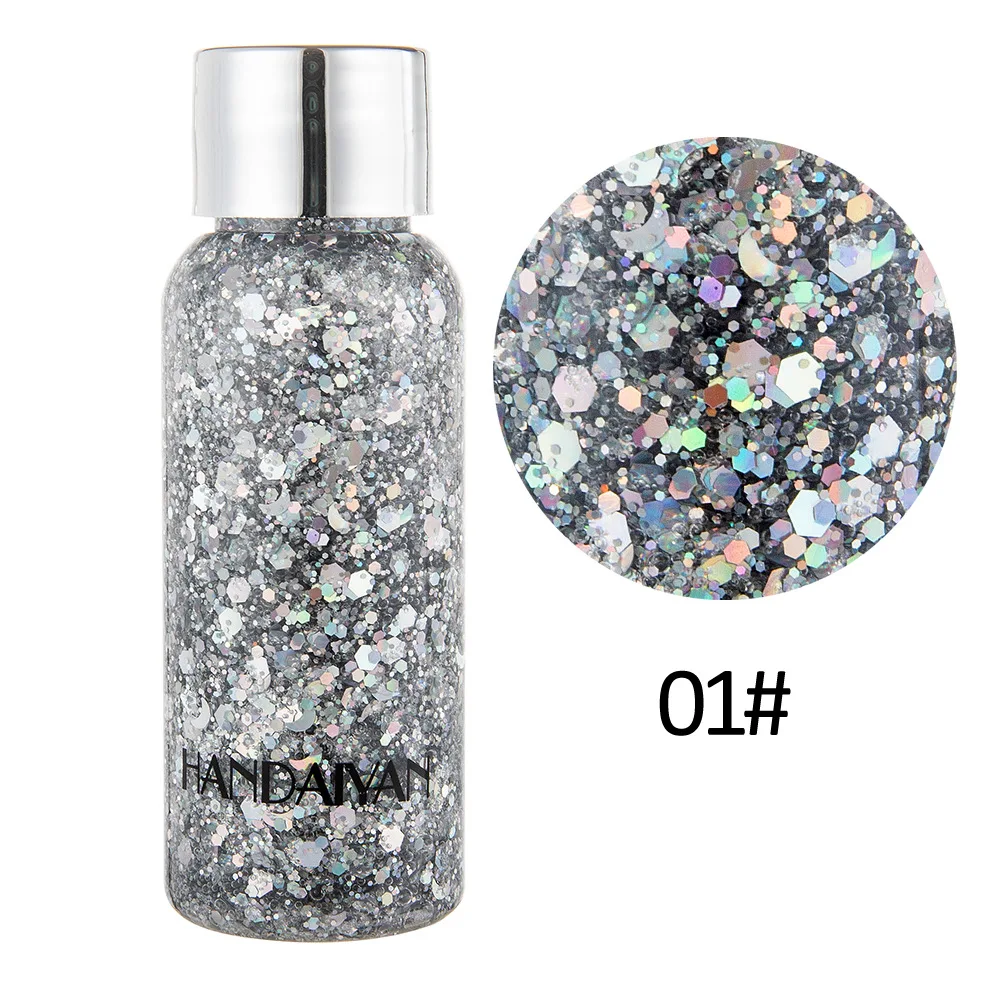 Glitter eyeshadow gel for body face liquid loose sequins pigments makeup cream festival thumb200