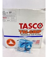 TASCO 9011 Tri-Grip Reusable Corded Ear Plugs, Flanged 100 Wrapped Indiv... - £84.13 GBP