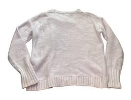 Banana Republic XS Cable Knit Sweater Lavender Cotton Blend NWOT image 6