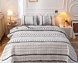 Quilt Boho Quilt Set Boho Bedding Bedspreads Queen Size,3 Pcs Bohemian Q... - £60.08 GBP