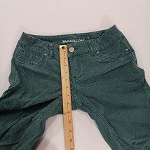 Maurices Skinny Leg Green Cotton Stretch Corduroy Pants in Women’s Size Small image 6