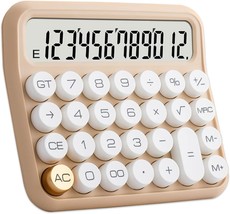 Calculators, Benkaim Desk Calculator,Basic Standard Calculator,12 Digit, Beige - £35.50 GBP