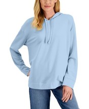 MSRP $40 Karen Scott Drapey Fit Hoodie Blue Size XS - £14.99 GBP