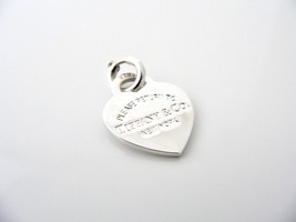Return to Tiffany &amp; Co Heart Charm Clasp Silver Clasp Classic Gift Love Chain - £157.90 GBP