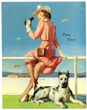 Pin-Up Girl Calendar Print by Gil Elvgren-  Plane View - $47.53