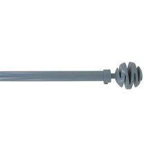 Adjustable 3/4&quot; Single Window Curtain Rod 50&quot; to 82&quot; Taupe - $54.44