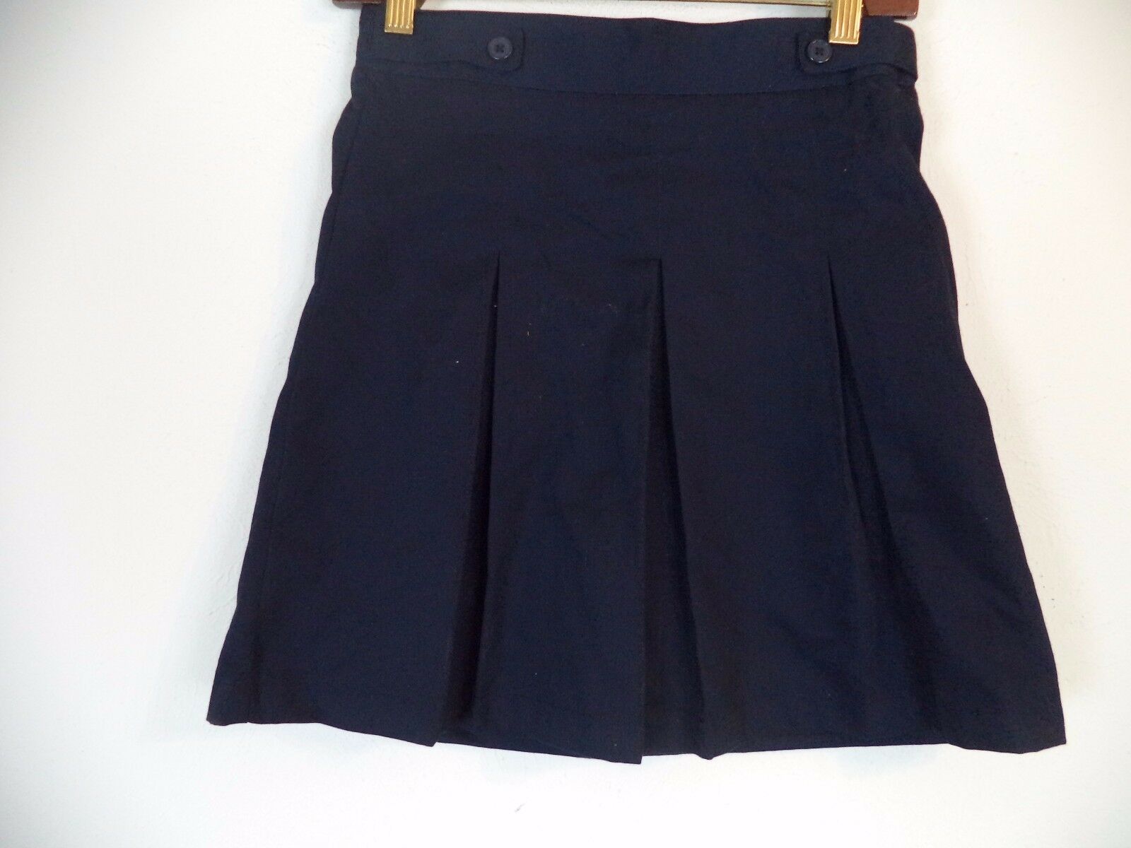 Girls Navy Dockers Pleated Skirt. Shool Uniform. Size 12 1/2 Plus. Plus Scooter. - $14.85