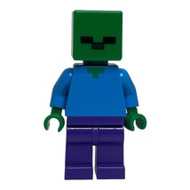 Lego Minecraft Minifig Zombie Mojang Creeper Steve 21119 21123 Mini Figurine - £6.85 GBP