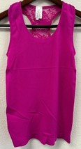 ShoSho Tank Top, One Size, Pink Fuchsia, Lace Back NEW - £7.92 GBP