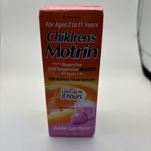 MOTRIN Children Oral Suspension Pain Relief Bubblegum - 4oz Exp.09/2027 - $16.48 CAD