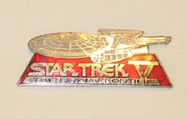 Star Trek V: The Final Frontier Enterprise NCC-1701-A Cloisonne Metal Pin 1989 - £7.76 GBP