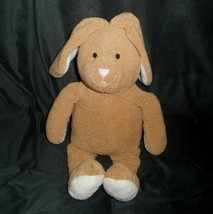 14" Commonwealth 2007 Brown Bunny Rabbit Stuffed Plush Toy Lovey Soft Sewn Eyes - $33.25