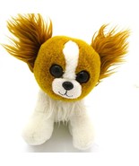 TY Beanie Baby Boos Barks 6&quot; Dog Plush Papillon Animal Toy Without Tags - $130.77 MXN