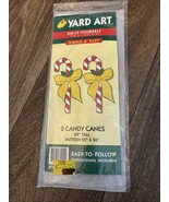 Yard Art DIY Pattern Candy Canes w Bows Christmas Holiday - $167.66 MXN