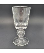 One (1) Steuben 7877 Wine Glass Baluster Stem Teardrop Crystal Glass 5 1... - $28.81