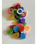 20pcs Key Cap/Ring Silicone Identifier Cover, Color Coded Key ID Tags - £5.18 GBP