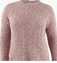 Juniors&#39; Textured High-Low Sweater Dark Pink - £15.57 GBP
