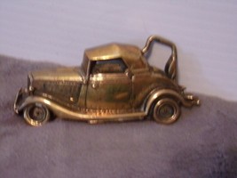 Older Complete Brass Soft Top Car in Full Detail With Rumble Seat-4&quot; x 1 3/4&quot; - £30.93 GBP