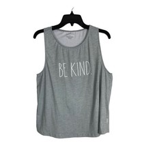 Rae Dunn Womens Shirt Adult Size XL &quot;Be Kind&quot; Racerback Tank Gray - £16.88 GBP
