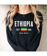 Ethiopia sweatshirt, Ethiopia Flag sweater, Soft Cozy Vintage Ethiopia p... - £35.81 GBP