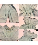 Vintage Blue Corduroy Jumpsuit Snaps Bric Brac Pantsuit Zipper   SKU 021-96 - $130.76 MXN