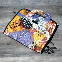 VERA BRADLEY - Painted Feathers Quilted Hanging Travel Toiletry Bag - £30.25 GBP