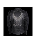 Mens Eagle Embossed Live To Ride - Ride To Live Classic Black Leather Mo... - €139,18 EUR+
