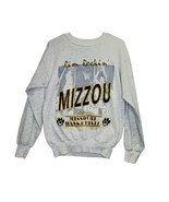 1990 Lee Rim Rockin Mizzou Missouri Basketball Long Sleeve Sweatshirt - £27.21 GBP