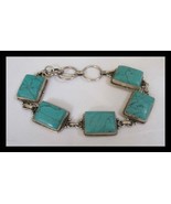 .925 Silver Vintage Southwest Turquoise Bracelet B003 - $1,881.48 MXN