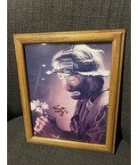 Emmet Kelly Signed Picture 1998, 9 X 11 Picture Wood Framed - $44.54