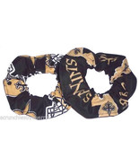 2 New Orleans Saints Hair Scrunchie Ties Ponytail Scrunchies by Sherry NFL - £5.55 GBP+
