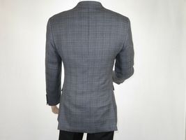 Mens sport Coat APOLLO KING English Plaid 100% Wool super 150's C17 Gray New image 6
