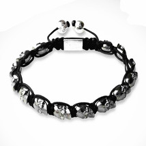 Handcrafted Men&#39;s Women&#39;s Skull Beads Shamballa Vintage Bracelets - $7.98