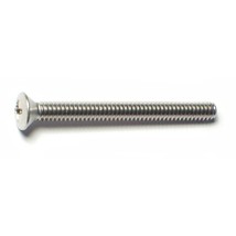 #10-24 x 2&quot; 18-8 Stainless Steel Coarse Thread Phillips Oval Head Machine Screws - £10.76 GBP+