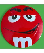M&amp;M&#39;s Skittles Smiling Face Red Candy Character Metal Box Gift Box Tin M... - $30.83 CAD