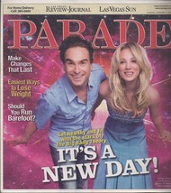 Big Bang Theory Johnny Galecki, Kailey Cuoco  @ Parade Magazine Jan 2010 - £4.67 GBP