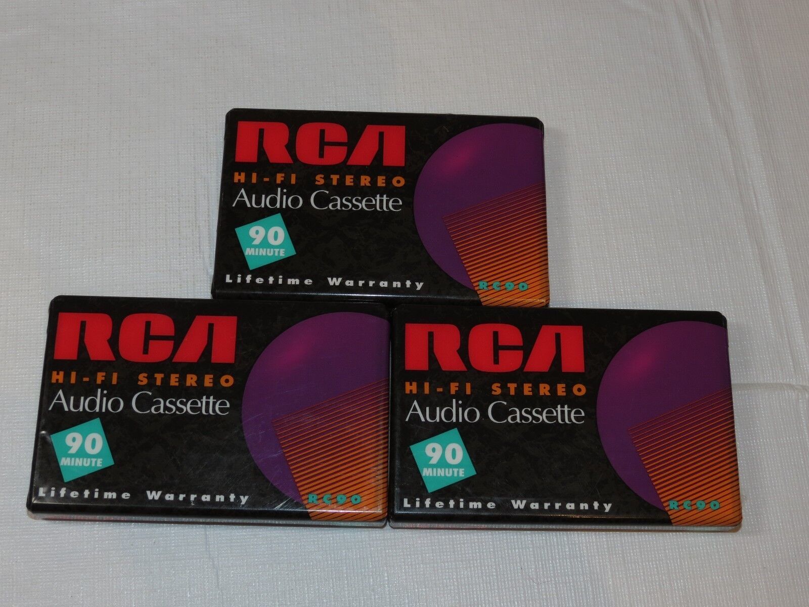 Primary image for Lot of 3 RCA Hi-Fi Audio Cassette RC90 90 Minutes Cassette Tapes Tape NEW