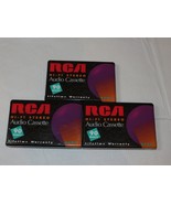 Lot of 3 RCA Hi-Fi Audio Cassette RC90 90 Minutes Cassette Tapes Tape NEW - £14.16 GBP