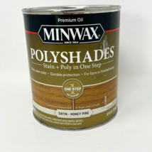 Minwax Polyshades HONEY PINE Stain &amp; Polyurethane Satin 1 qt 32 oz NEW - £28.84 GBP