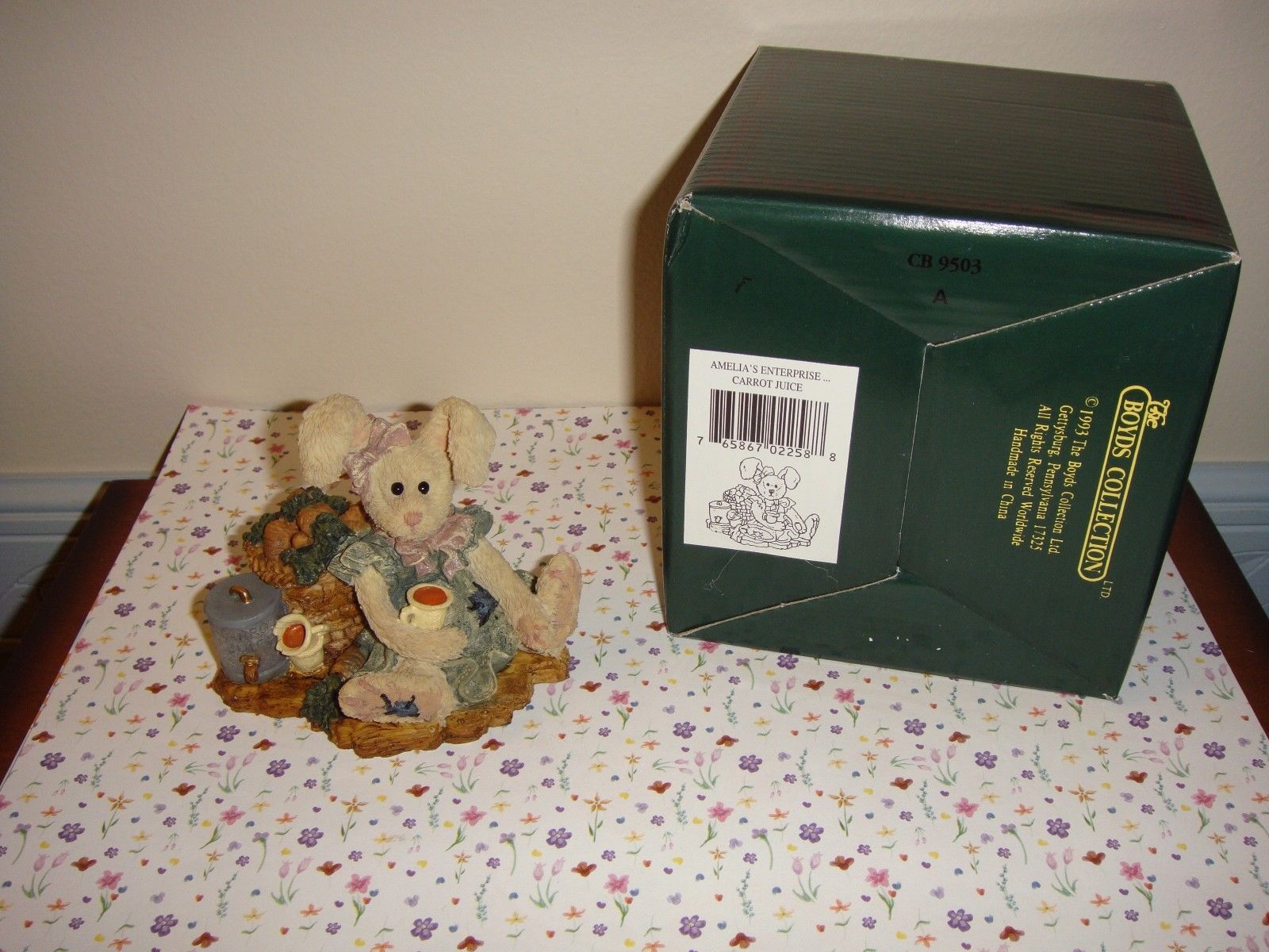 Boyds Bearstone Amelia&#39;s Enterprise Carrot Juice - $13.99