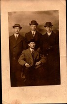 Real Picture POSTCARD-4 BROTHERS-1913-KRESGE Studio Chicago -ILL -BK31 - £4.74 GBP