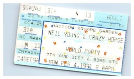 Neil Young Concert Ticket Stub February 4 1991 Madison Square Garden New... - £27.17 GBP