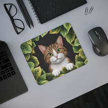 Cute Cat Desk Mouse Pad, Cat Lover Gift, Animal Themed Office Decor, Pet... - $13.99