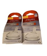 New 4 Playtex Angled Nipple fast Flow 3-6 M+ Six Boxes Use With Nurser V... - $189.87 MXN